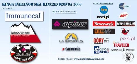 Kangch Expedition 2009 sponsor